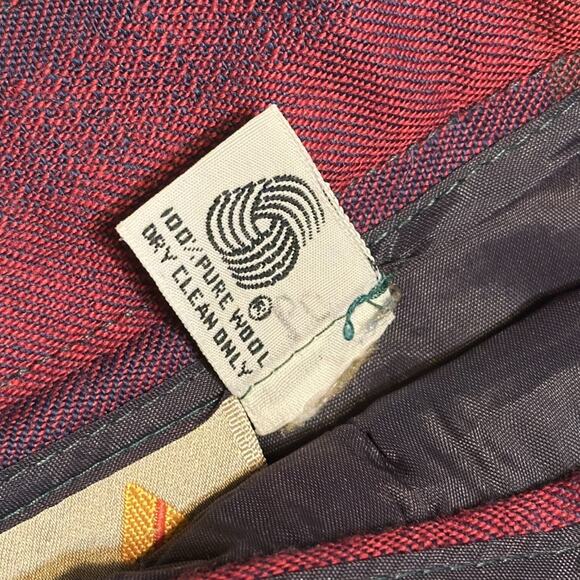 Vintage 80s Liz Claiborne Pleated Midi Skirt Sz 8 Tartan Plaid Lined Cottagecore - Picture 11 of 11